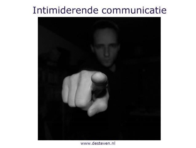 Intimiderende communicatie